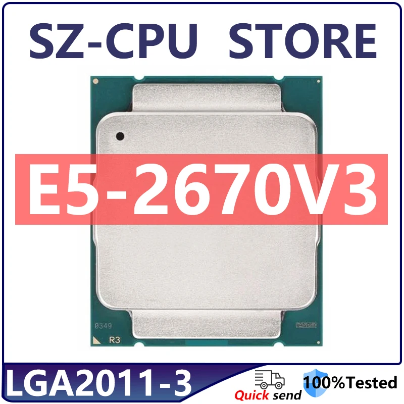 Xeon CPU E5-2670V3 2.30GHZ 30M 12-CORES E5 2670 V3 E5-2670 V3 LGA2011-3 processor E5 2670V3