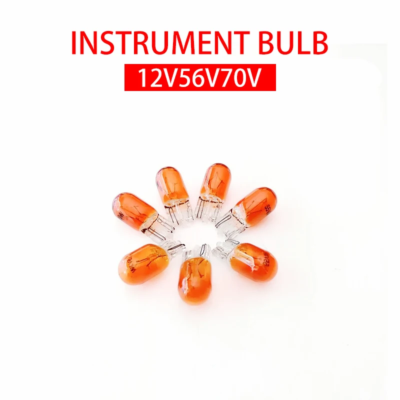 10Pcs Electric Vehicle Accessories Insertion Bubble Motorcycle Instrument Bulb Steering Bulb 12v56v70v