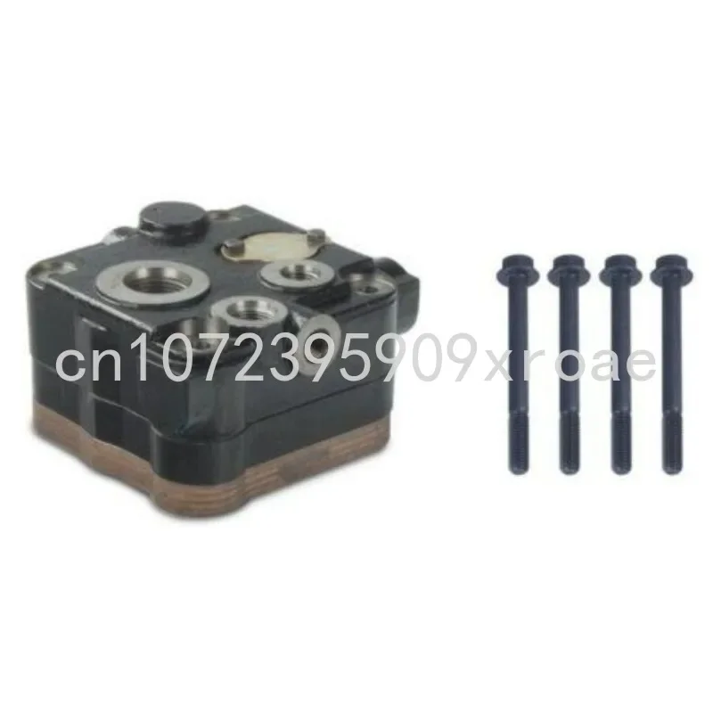 Air brake compressor cylinder head with plate kit, suitable for Detroit DDC S60 new 5018485 5018523 5016613 5016612 801287