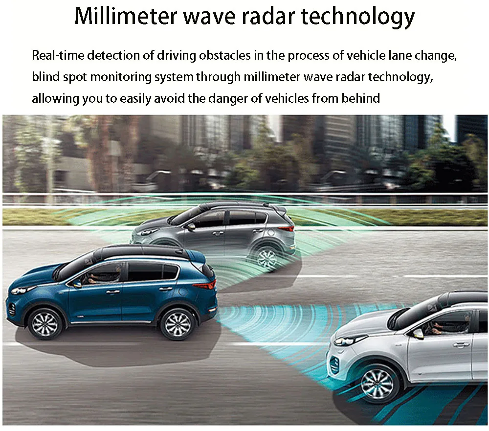 Auto BSD Blind Spot Überwachungssystem 77 GHz Mikrowelle Radar Blind Spot Erkennung System BSM Blind Bereich Spur ändern Unterstützung – Detail 19