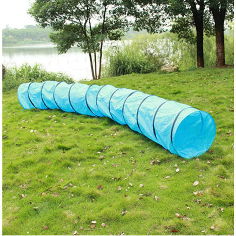 Dog Agility Training Equipment Pet Training Tunnel Obstacle Interactive Outdoor Games Runway Oxford Cloth Nail Bag Tent Pet Toy