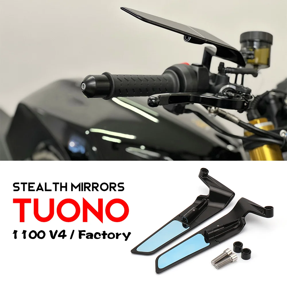 

Аксессуары для Aprilia Tuono 1100 V4, незаметные зеркала Tuono V4, Заводские мотоциклетные регулируемые отверстия wingtuono 1100 V4 Tuono, запчасти