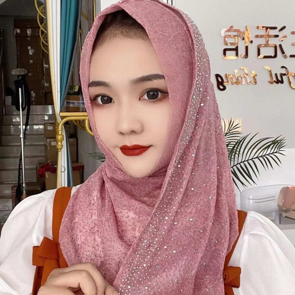 Ramadan muçulmano verão longo shayla casual hijab instantâneo