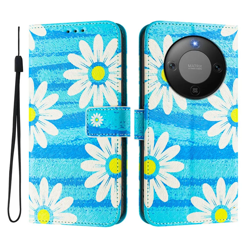 حافظة جلدية بتصميم زهرة ريترو لهاتف هواوي هونور X9d 5G HonorX9D Coque غطاء مغناطيسي قابل للطي أكياس الهاتف eتوي لهاتف Honor X9d