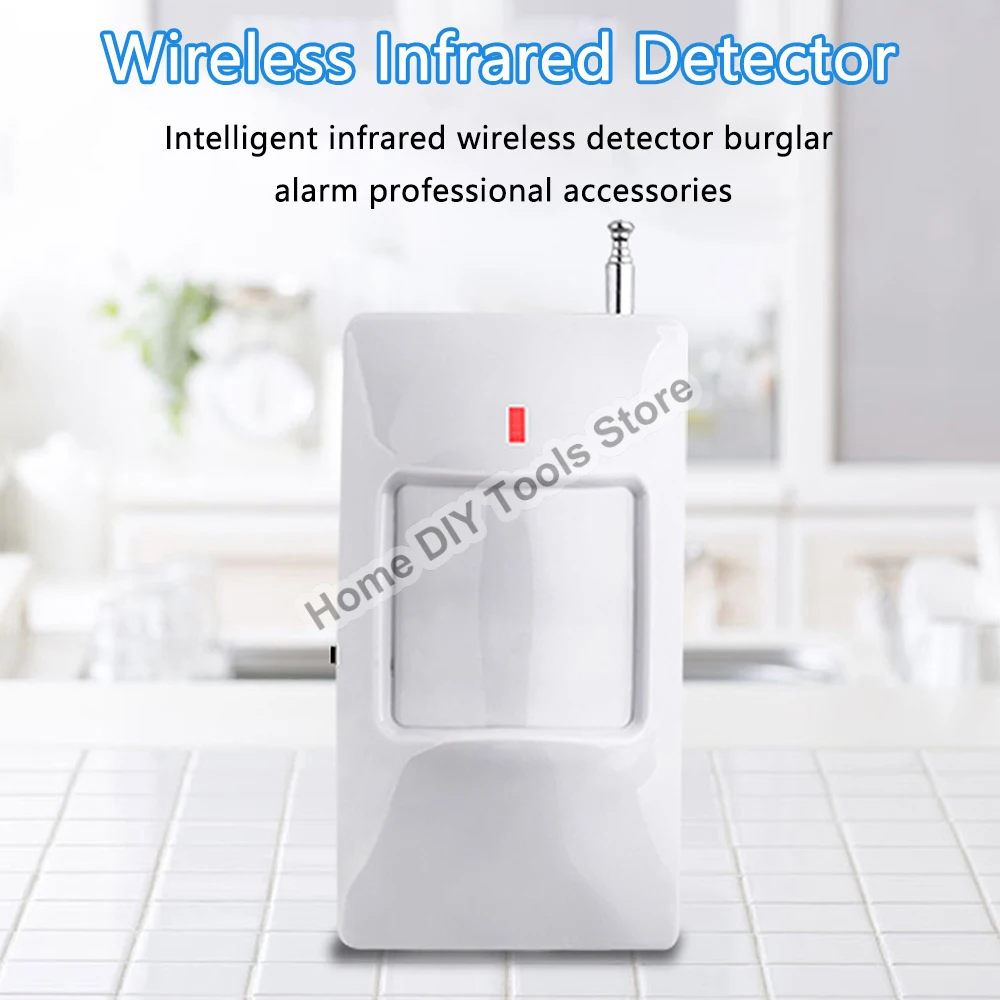 

Wireless Wide Angle Intelligent PIR Motion Sensor Alarm Detector 433MHz Home Burglar Alarm System Security