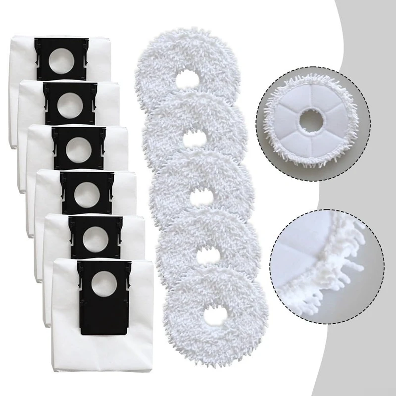 11PCS Dust Bag Mop Cloths For Eureka J15 Pro Large Capacity Dust Bags Replacement Spare Parts Vacuum Bags