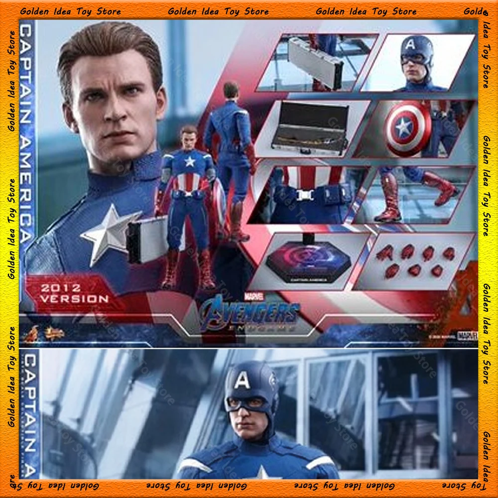 Kapitan Ameryka Figurka Steve Rogers Figurki 2012, MMS563 1/6 Avengers Endgame Figurka Kolekcjonerska statua Model Zabawki dla dzieci