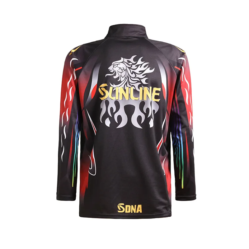 2022 Spring Summer New Sunline Lightweight Thin Fishing Clothes Long Sleeve Sun-protective Fishing Jerseys Large Size 5XL