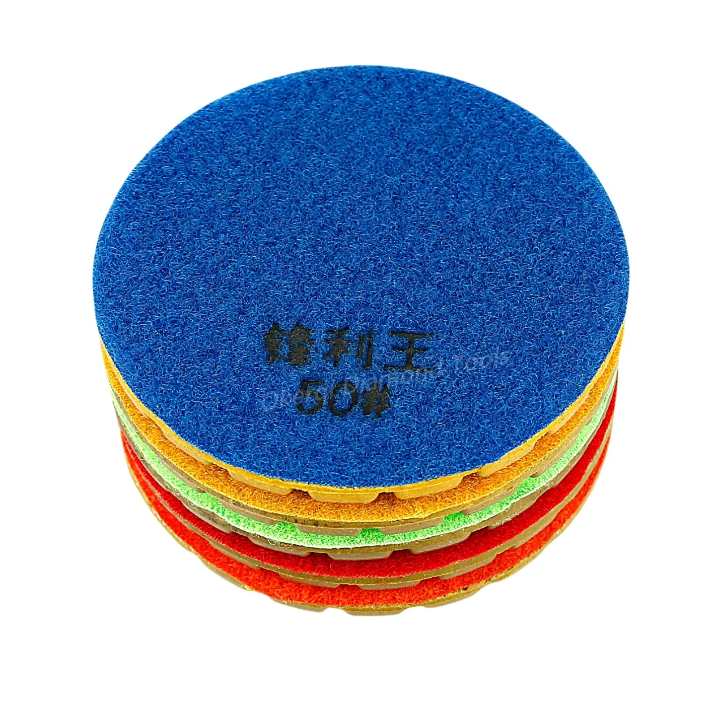 5-teiliges Set 4 Zoll 100mm Bodenpolierpads für Betonboden und Marmor, Dicke 10mm, Nass-Schleifscheiben zum Polieren von Stein – Detail 7