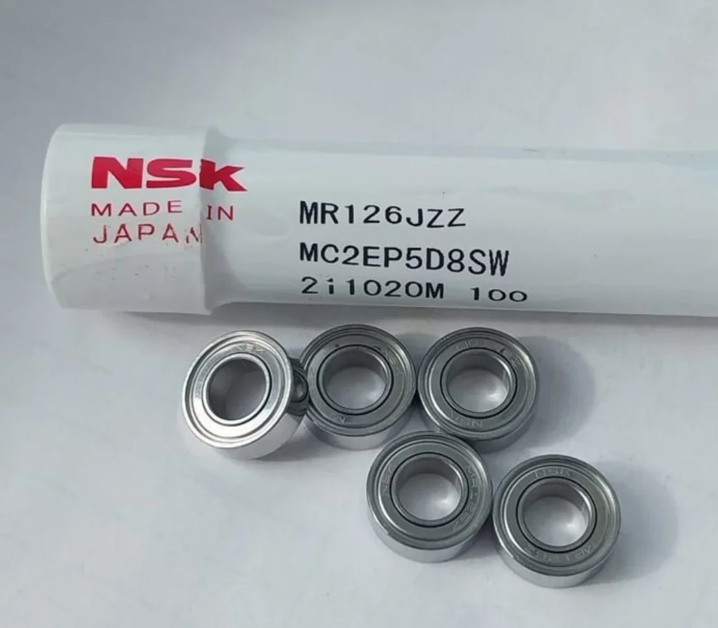 

Original P5 NSK bearing MR126ZZ 6*12*4mm L-1260ZZ Miniature ball bearings for motor MR126 MR126Z 1260 6x12x4 mm