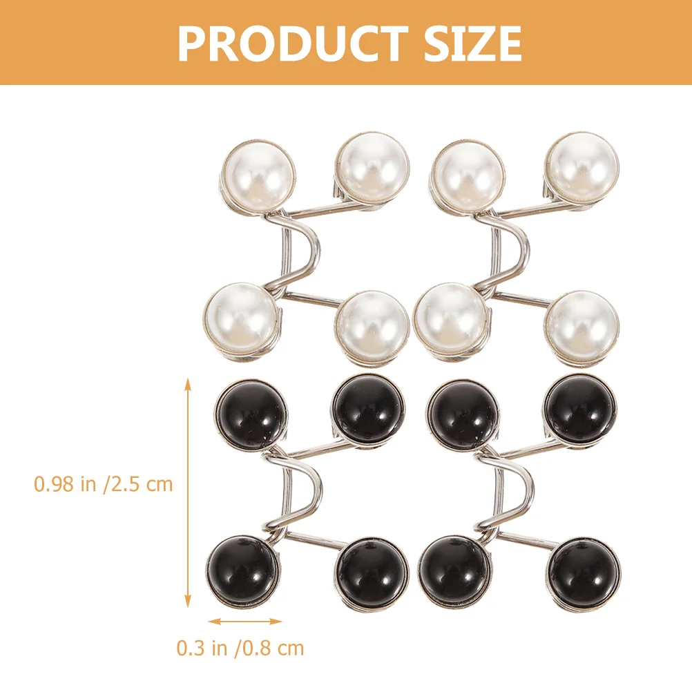 

4Pcs Pants Waist Tightener Adjustable Jeans Buttons Nail-Free Waist Adjuster Durable Alloy Waistband Tightener for Jeans Clothes