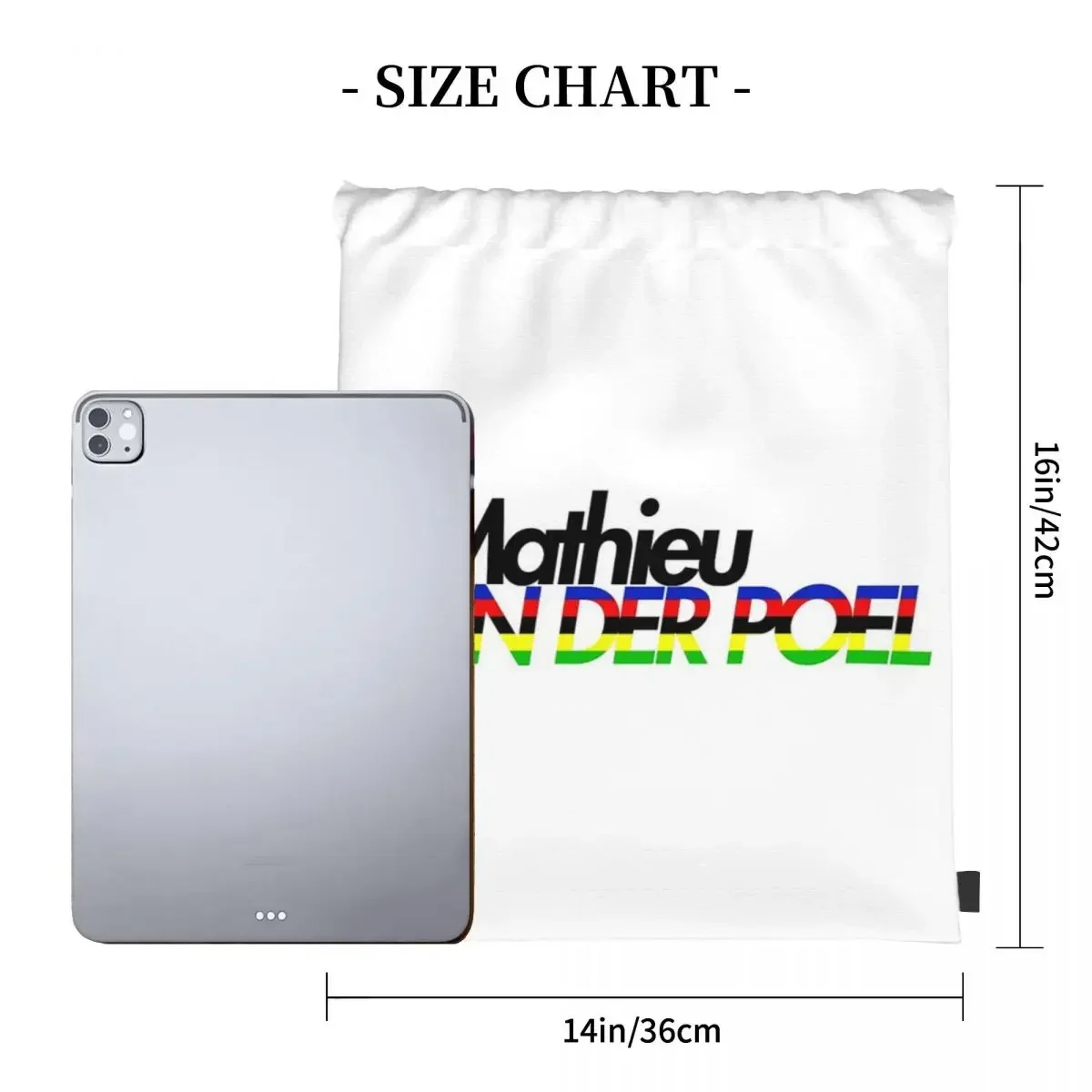 Mathieu Van Der Poel CX World Champion Backpack Portable Drawstring Bag Drawstring Bundle Pocket SportsBag BookBag For Man Woman