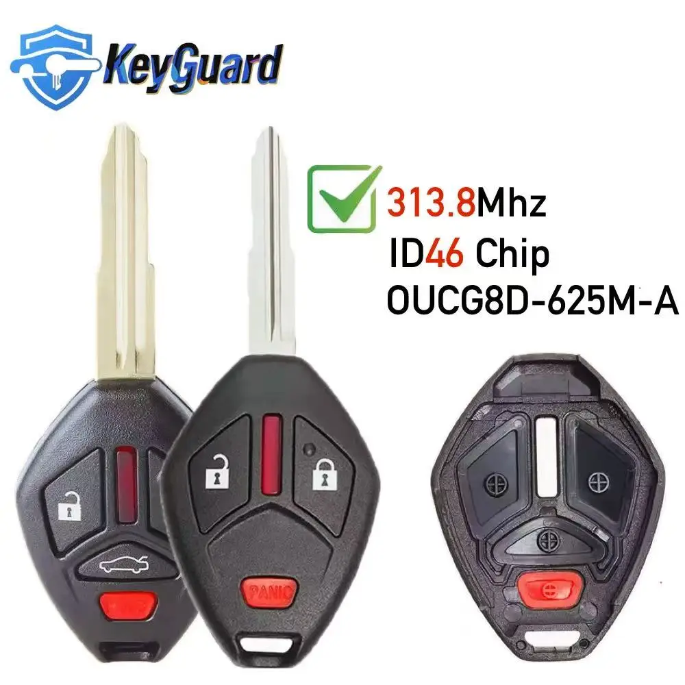 

Keyguard Remote Key 3B/4B for Mitsubishi Lancer 2008 - 2017 6370A477 Fob 315MHz ID46 G8D-625M-A / G8D625MA