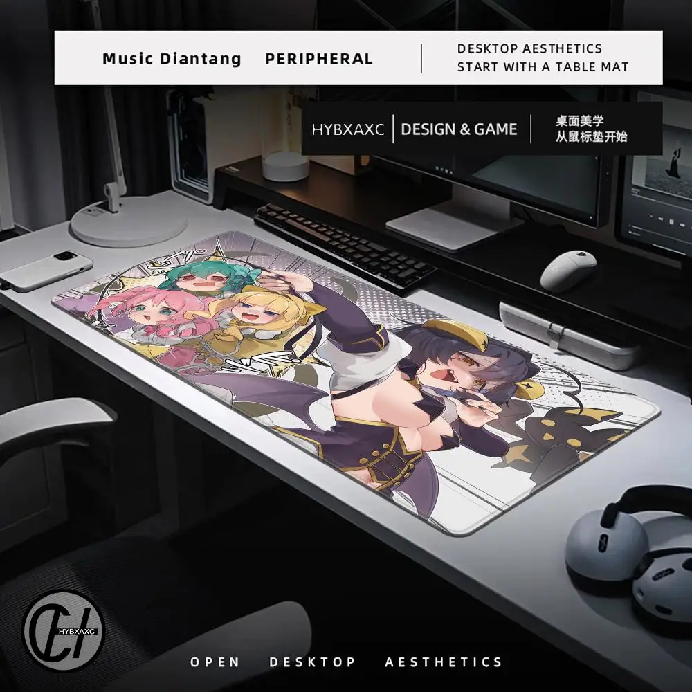 Gushing over Magical Girls Utena Hiiragi Magia Baiser XXL ماوس الوسادة الكمبيوتر المحمول الكبير عدم الانزلاق لوحة المفاتيح مكتب الحصير ماوس