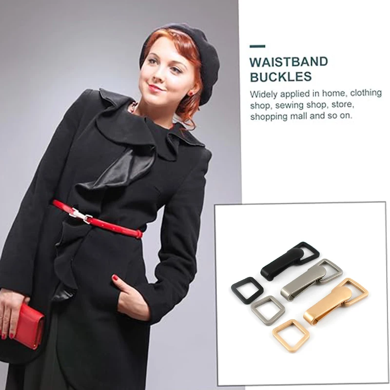 

1/2/3/4/5P 18mm Fasten Metal Button Combined Buckles for Cardigan Carabiner Clips Clasp Girdle Decorative Insert Buckle Fastener