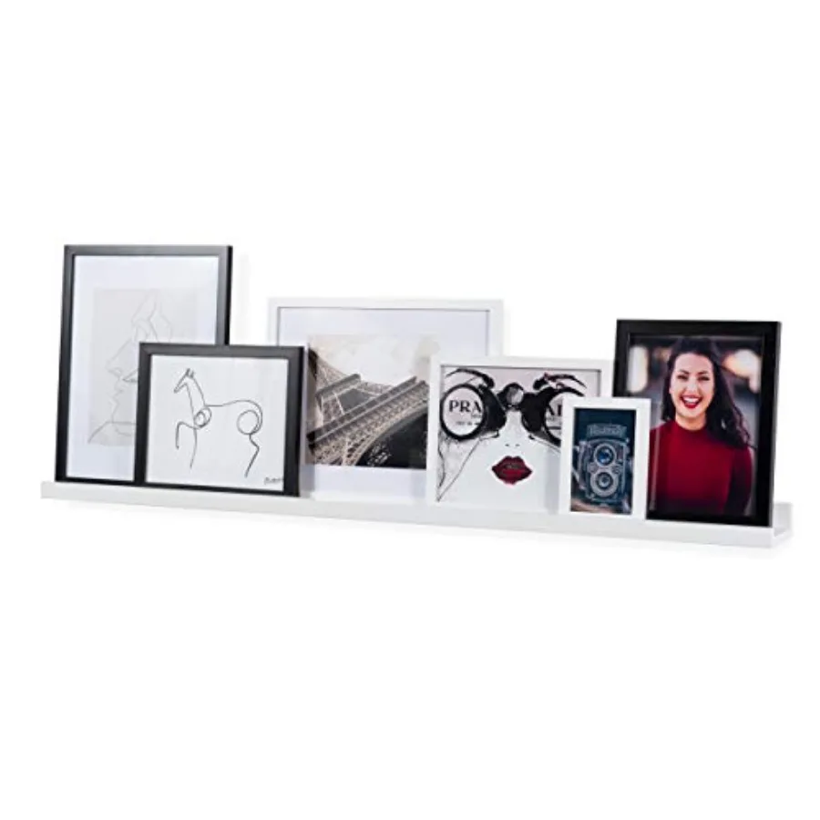 

Деревянная настенная полка-подставка для картин Denver 46 дюймов, для фотографий, фоторамок, книг, для гостиной, спальни