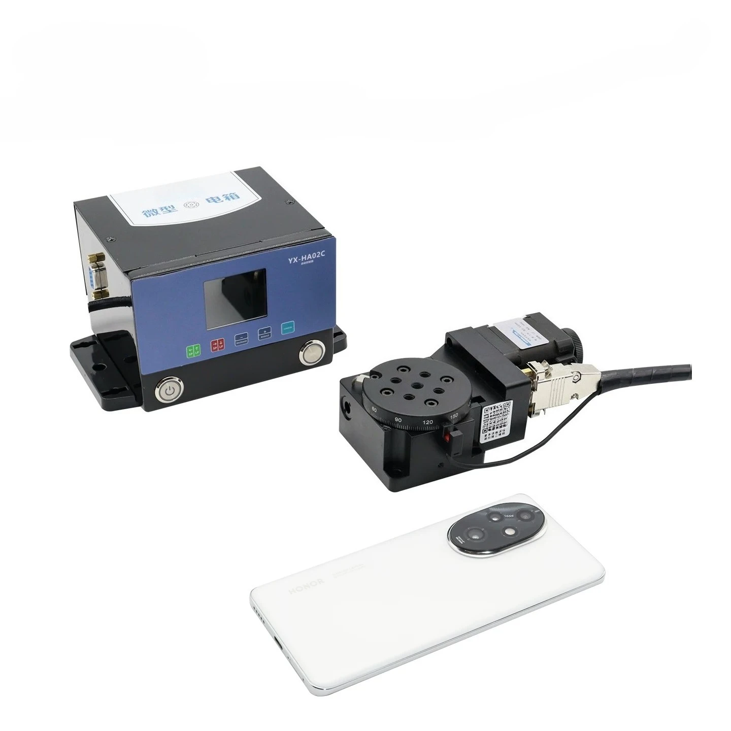 Precision Hollow Electric Rotary Indexing Stage Integrated Control Box Optical Laser Beam Adjustment Automatic Rotation