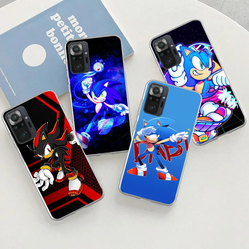 HZ-2 Anime Cartoon S-Sonic Soft Case For Infinix GT 10 Smart 4 4C 6 HD 5 8 8i X NEO 20 30 S5 Pro Plus