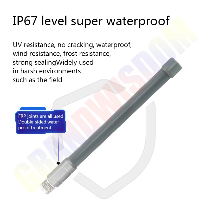 Imagem -02 - Grandwisdom 868mhz 915mhz Fibra de Vidro 8dbi 30cm Ip67 à Prova Dip67 Água Lora Frp Antena n Macho n Fêmea Estação Base Gateway Antena Iot Helium Miner Bobcat Miner 300 Hotspot Amplificação Lowan Sensecap m1 Roteador