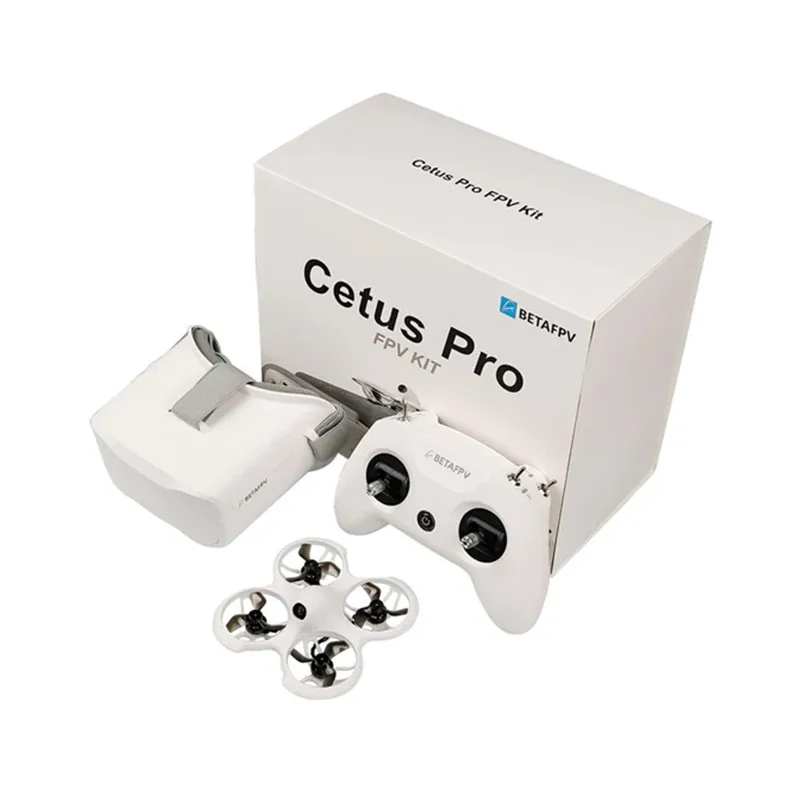 مجموعة BETAFPV Cetus Pro FPV مع جهاز إرسال LiteRadio2 SE / نظارات VR02 FPV ممارسة لعبة RC داخلية وخارجية