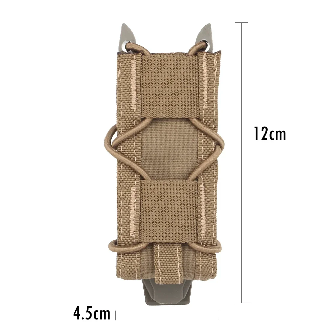 Magazine Pouch 9MM Tactical Molle Pistol Single Mag Bag Flashlight Pouch Torch Holder Shooting Airsoft Hunting Knife Case