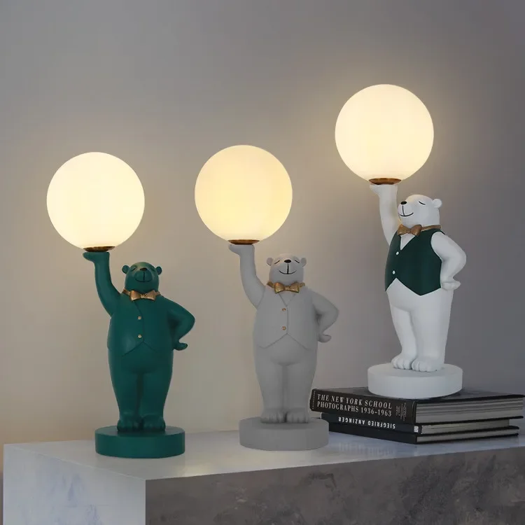 Nordic creative cartoon characters moon lamp lamp living room modern simple decoration Bedroom Table Lamp