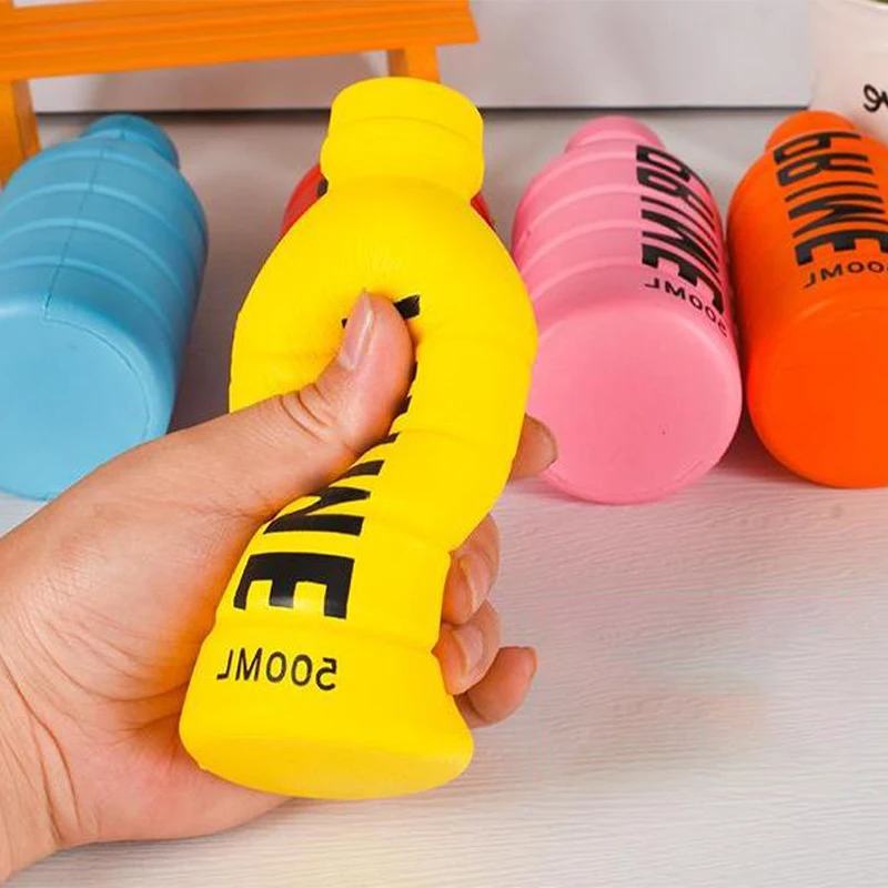 Emotion Stress Beverage Bottle Squishy Pet Toy Stress Relief Squeeze Squeeze Sensory Fidget Slow Rising Toys Dog Chew Bite Toy