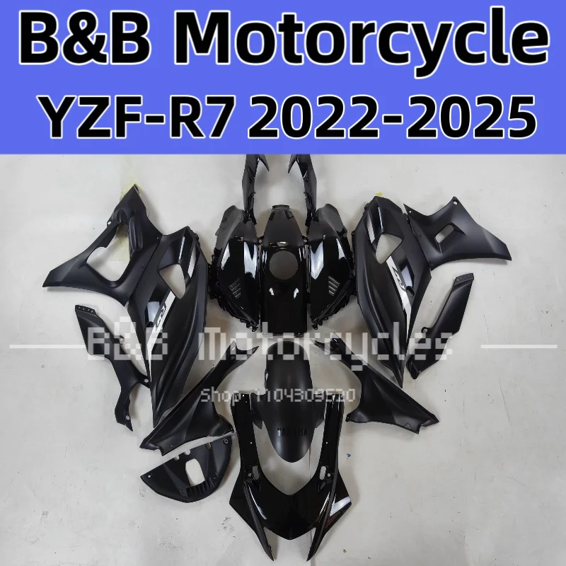 

New ABS Motorcycle Fairings Kit Fit for YAMAHA YZF-R7 2022 2023 2024 R7 2022 Bodywork Fairings Set Bright Black