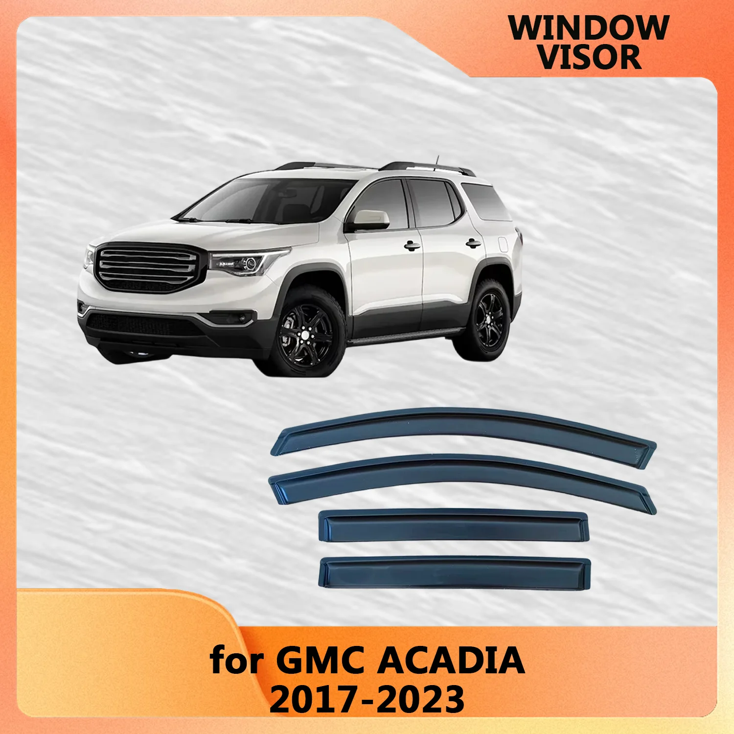 

Window Visor for GMC ACADIA 2017 2018 2019 2020 2021 2022 2023 Weathershied Door Visor Wind Sun Rain Guards Side