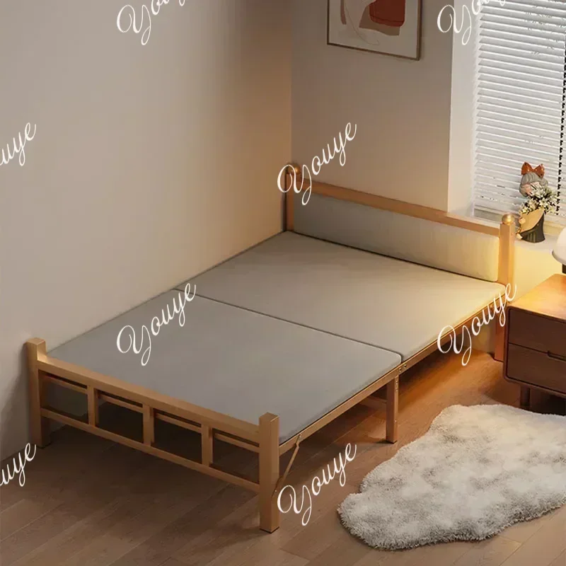 

XX Многоразмерная складная кровать из массива дерева, односпальная кровать для взрослых, сверхмощный металлический каркас, портативная, экономящая пространство, домашний офис, простая сборка