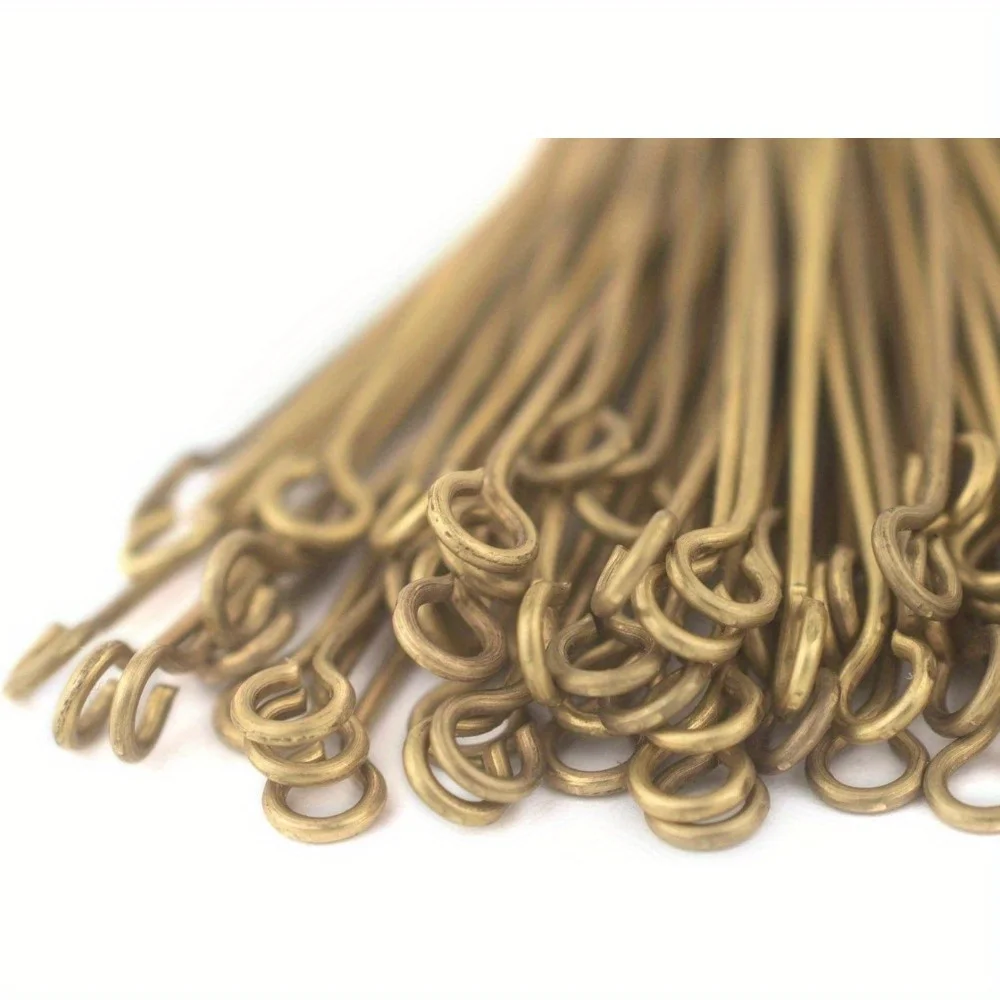 200PCS Mini Metal Wire Eyepins for DIY Craft Beading