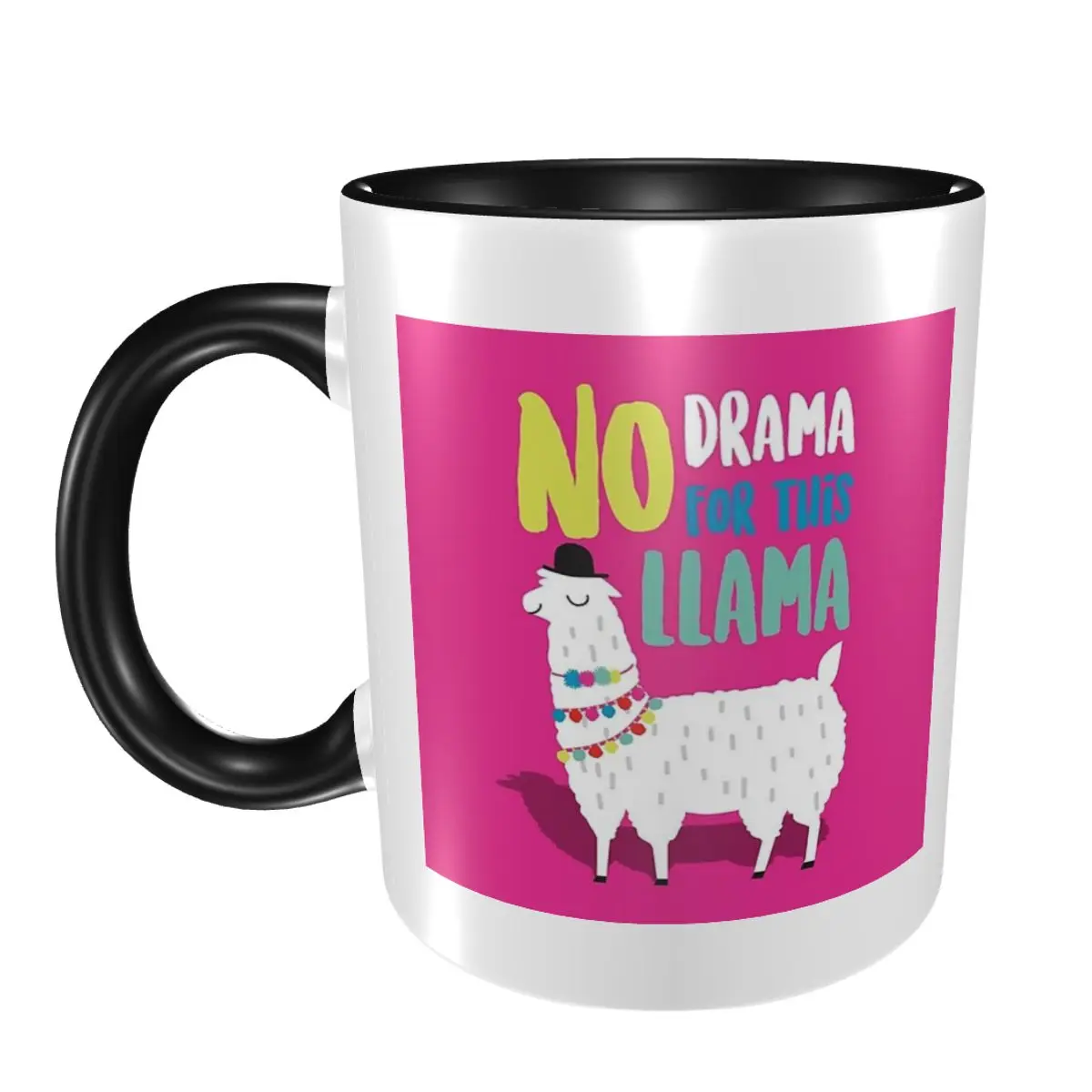 Llama Alpaca Animal Mug Funny Ceramic Coffee Cups Tea Mugs Milk Cup Drinkware Gift for Friends
