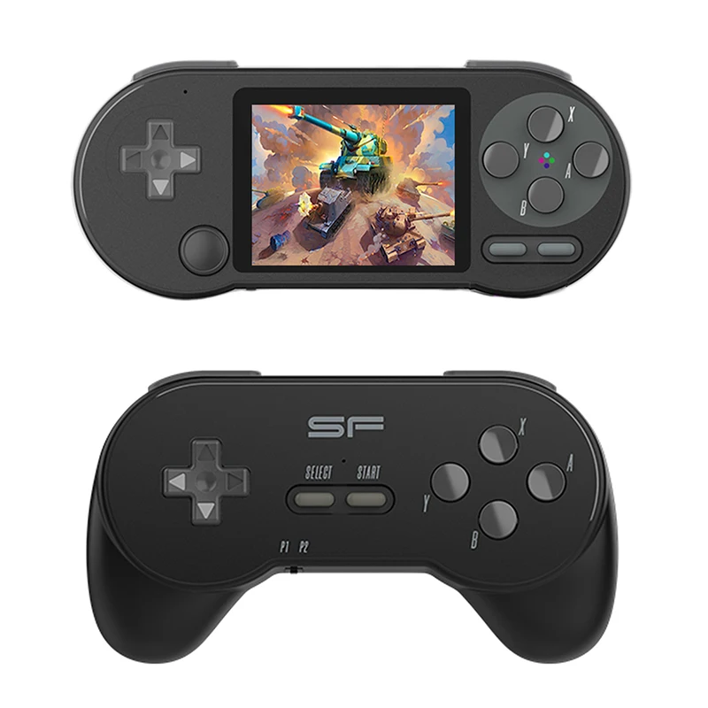 Consola de juegos de 3 pulgadas con balancín, mando de juegos portátil, agarre cómodo, carga tipo C, pantalla HD IPS, regalo de cumpleaños para niños