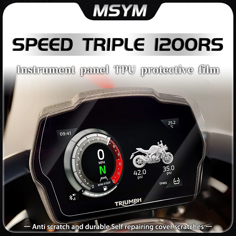 

Motorcycle Dashboard Speedometer Scratch Cluster Screen Protection Instrument Film For Triumph SPEED TRIPLE 1200 RS/RR 2022-2023