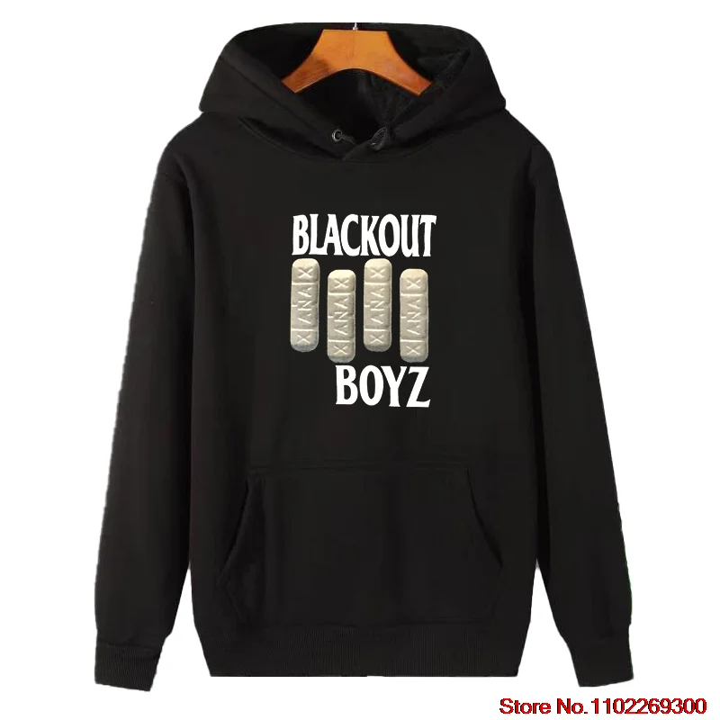 Blackout Boyz High Quality fashion graphic Hooded sweatshirts Suitable for all ages winter thick sweater hoodie Men's sportswear