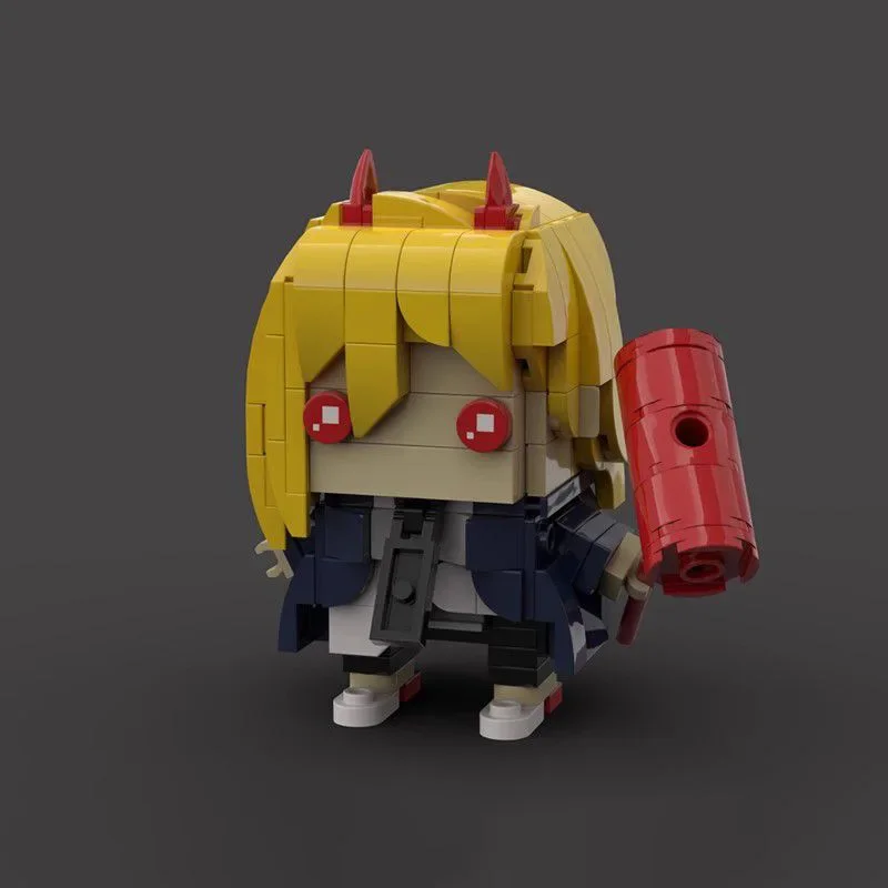 MOC Idea Anime-Figuren Chainsaw Man Bausteine Pochita Denjied Mini-Puppe Modell DIY Kinder-Puzzle Montage-Spielzeug Geburtstagsgeschenk – Detail 3