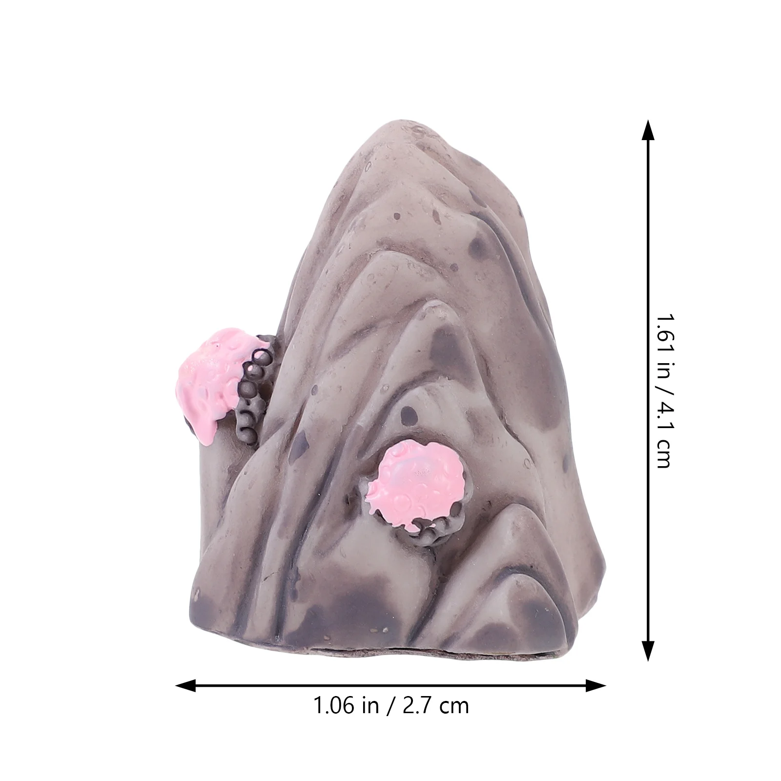 

12Pcs Mini Bonsai Mountain Fish Tank Decor Resin Mountain Statue for Aquarium Fish Shelter Landscape Enhancement Natural Look