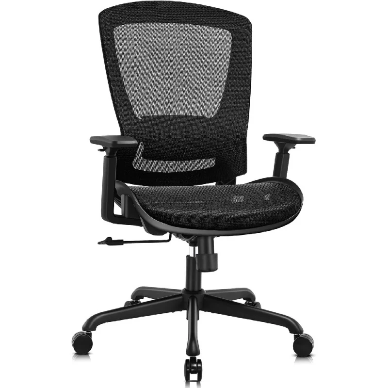 

Mesh Office Chair,Ergonomic Computer Desk Chair,Sturdy Task Chair- Adjustable Lumbar Support & Armrests,Tilt Function,Comfort