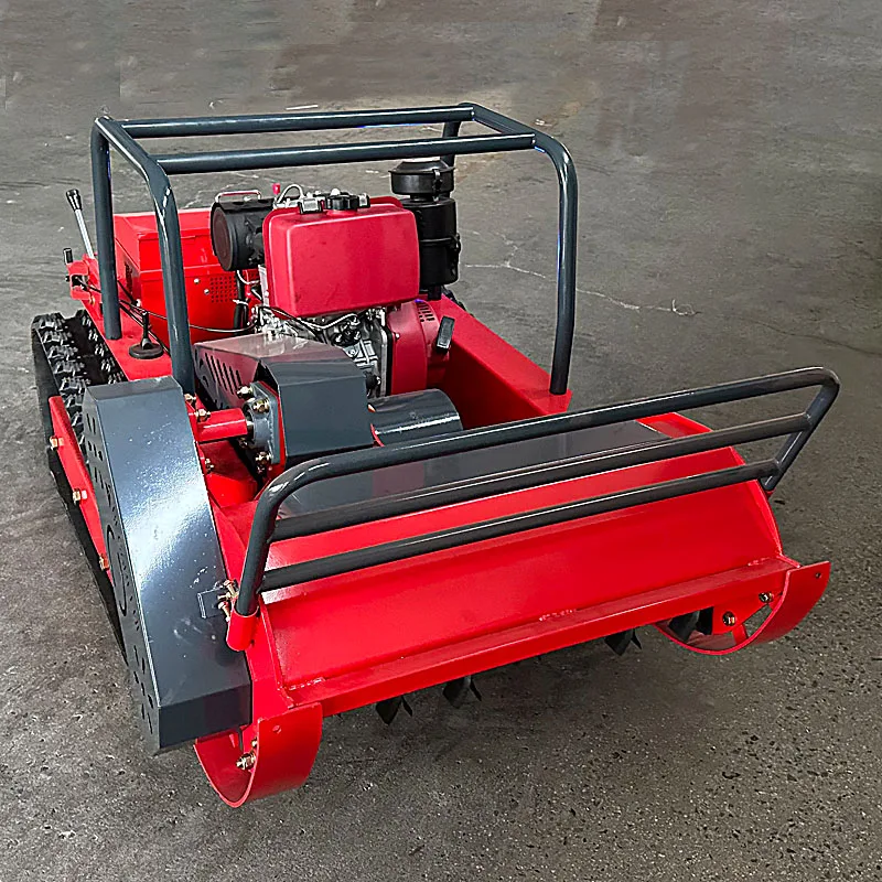 Mesin Pemotong Rumput Mini Robotik Langsung dari Pabrik dengan Penggerak Sendiri, Kontrol Jarak Jauh Nirkabel, Mesin Bensin untuk Penggunaan Pertanian, Dijual