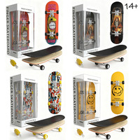 9 Types Finger Scooter Maple Wood Professional Mini Wooden Skateboard Set Desktop Competitive Toys Kid Tabletop Toys for Boys