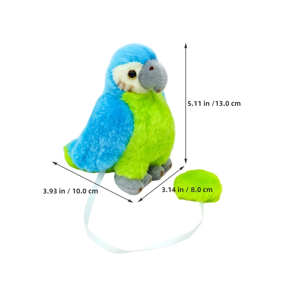 ตุ๊กตานกแก้วสีน้ำเงินแบบสวมไหล่  นกมาคอว์เหมือนจริง  อุปกรณ์ประกอบชุดโจรสลัด  ของชำร่วยงานปาร์ตี้ฮาโลวีน  ของตกแต่งคอสเพลย์