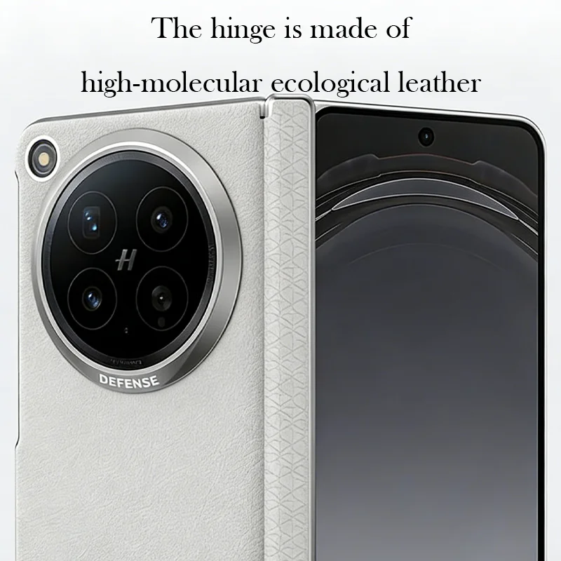 DEFENSE Leather Case For OPPO Find N6 Bracket Back Cover Shell