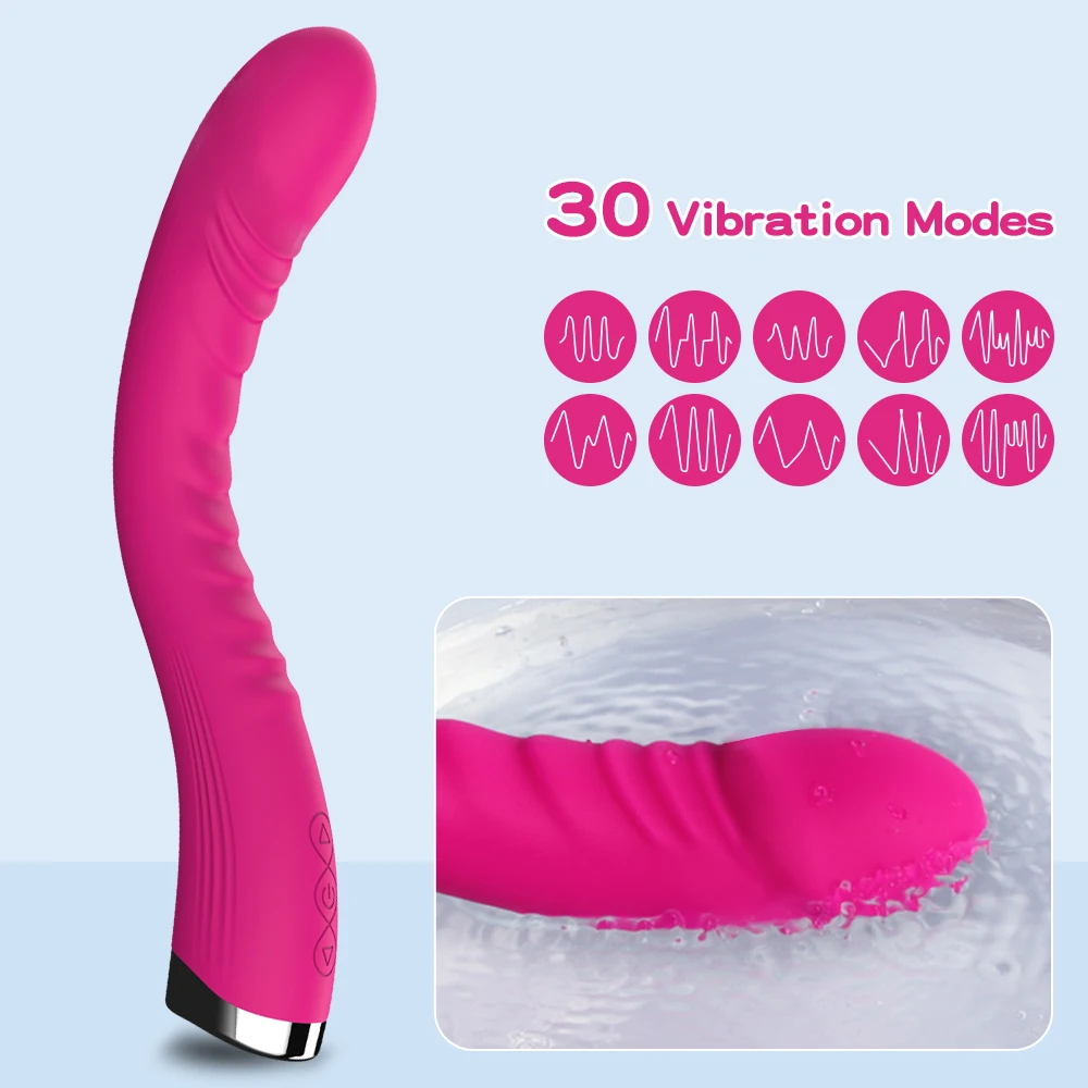 Long Vibrator Dildo Sex Toys For Women Powerful Vibro Magic Wand Clitoris And G Spot Stimulator Female Masturbation Adult Goods