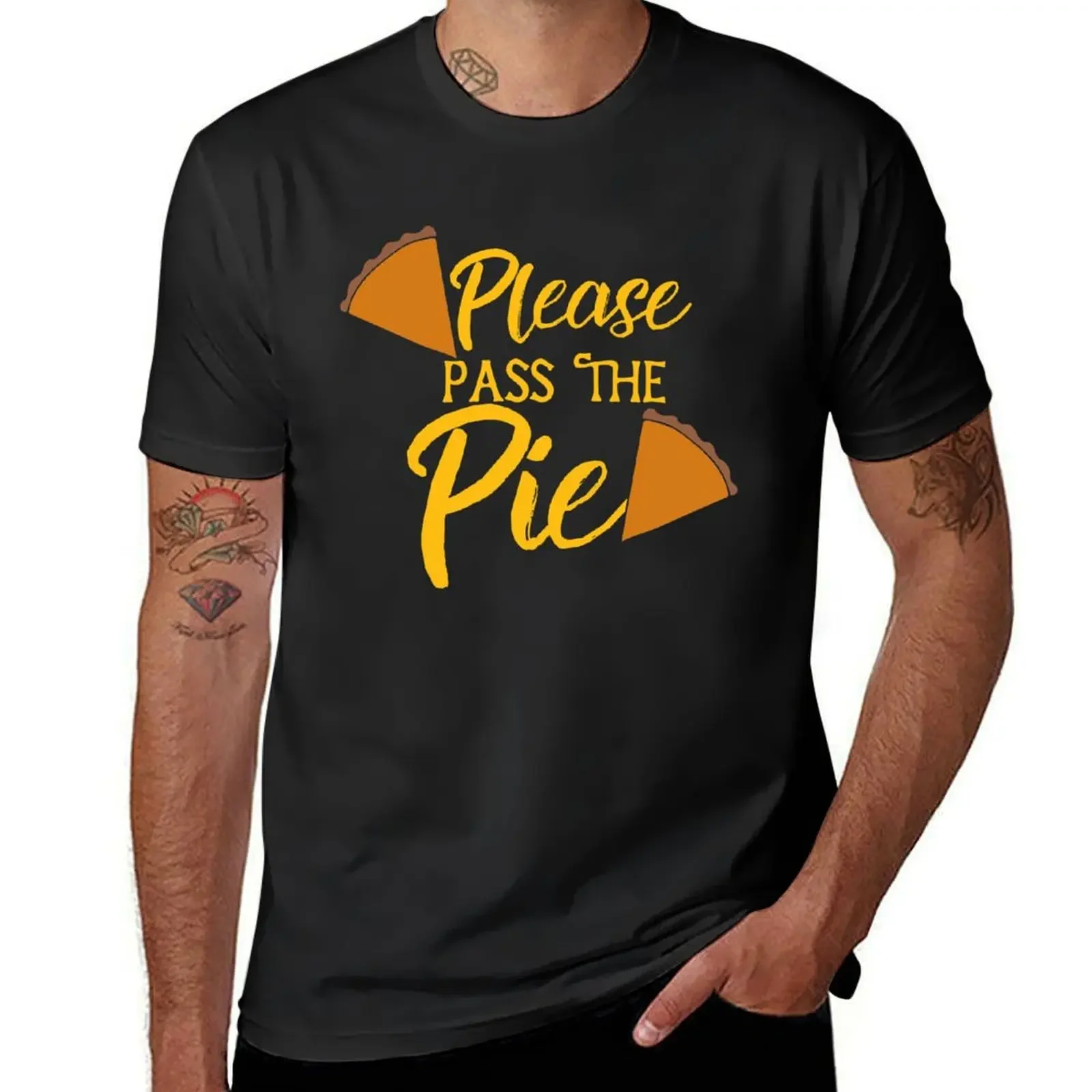 Please pass the pie T-Shirt shirts graphic tees oversized tees Blouse Men's t-shirt