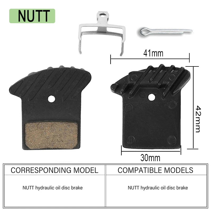 1pair MTB Hydraulic Brake Pads Ceramic Road Mountain Bicycle Disc Brake Pad Heat Dissipation fit for Shimano L05A J04C H03C NUTT