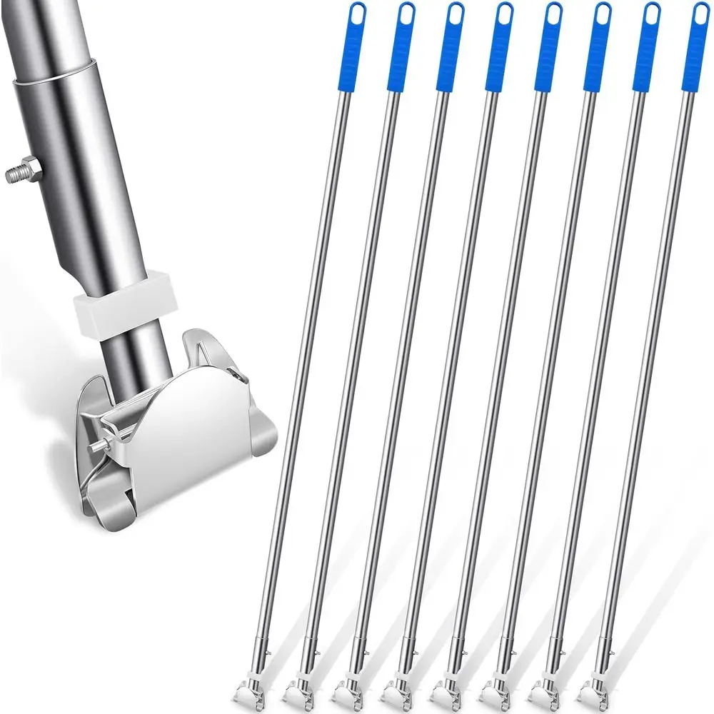 

Набор из 4 регулируемых насадок для швабры с ручкой из нержавеющей стали 51,18 см для уборки дома, кухни, офиса и плиточных полов