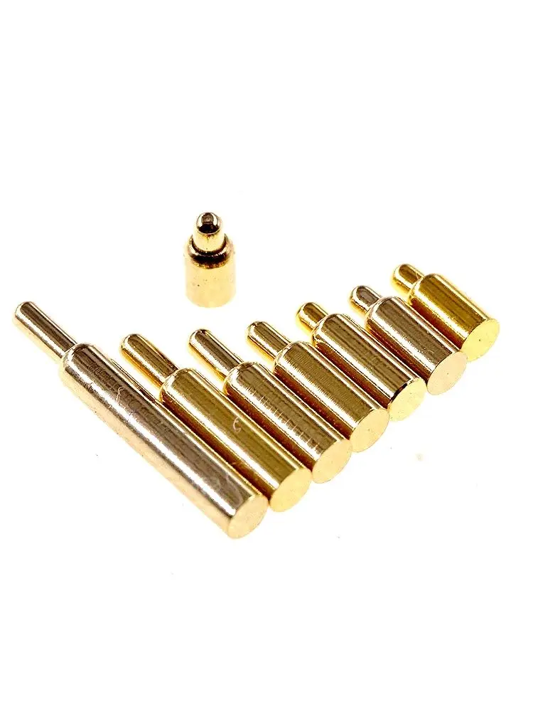 10 Pcs Miniature Spring Loaded Pogo Pin Connector Diameter 1.5 MM Height 3 3.5 4 4.5 5 5.5 6 6.5 7 8 9 10 SMD PCB Straight