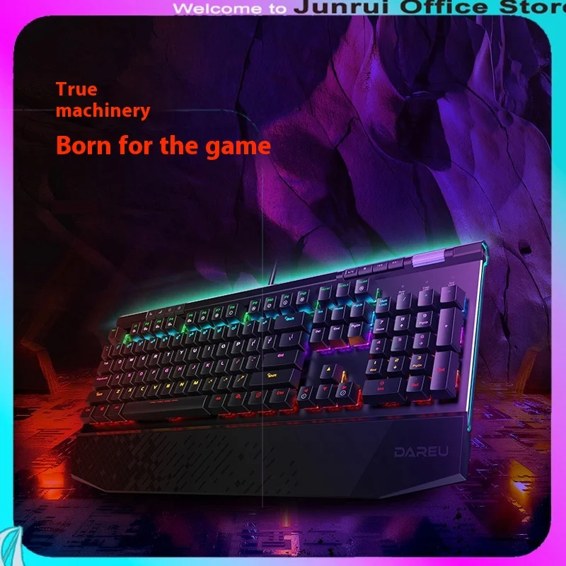 

Dareu Ek812 Upgraded Version Mechanical Keyboard, Mouse, Headset Set Wired Gaming Computer Game Office With Large Hand Rest
