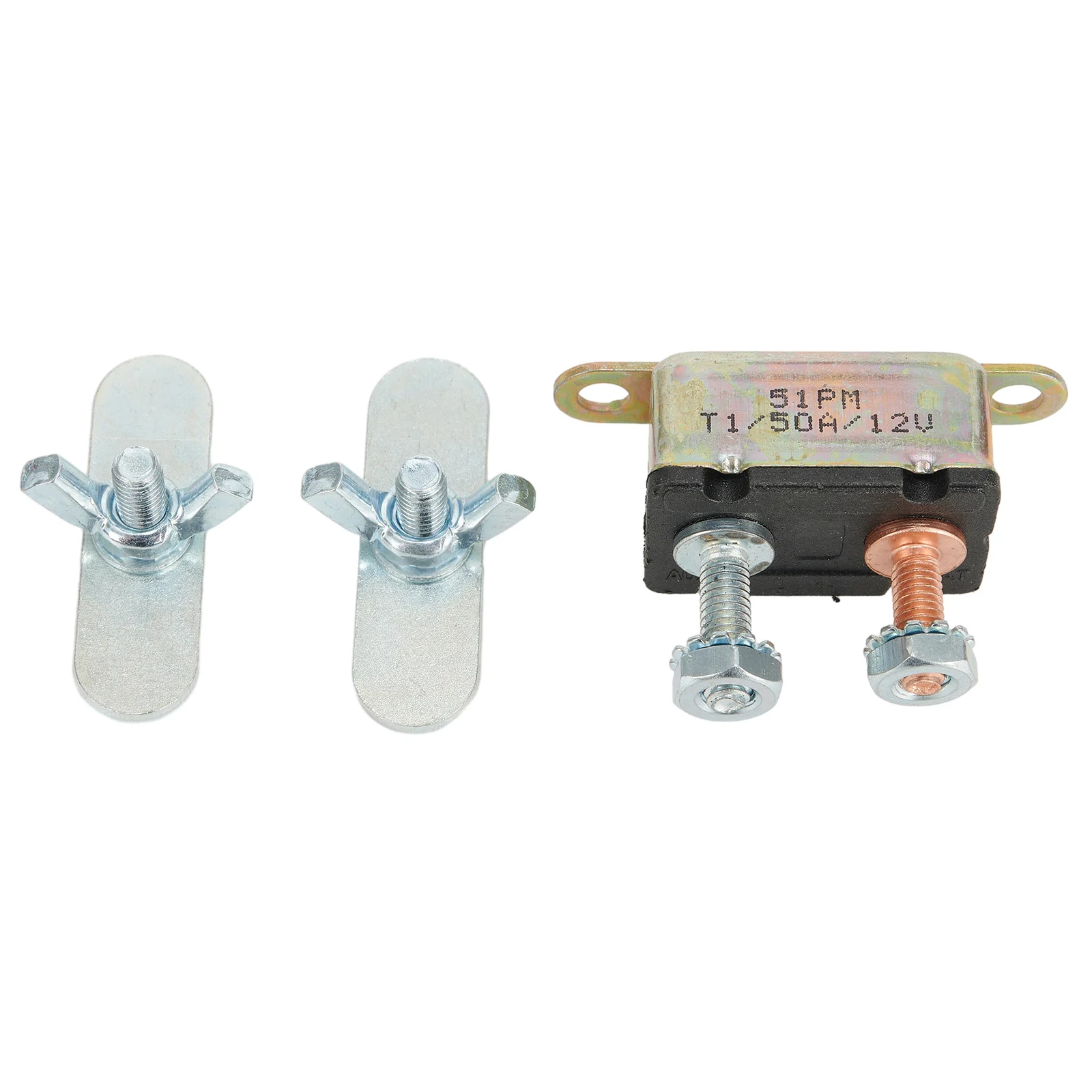 1set 12V 30A-50A Auto Automatic Fuse Reset Circuit Breaker Copper Stud Bolt For Battery Chargers/ Trucks /RVs/ Trolling Motors
