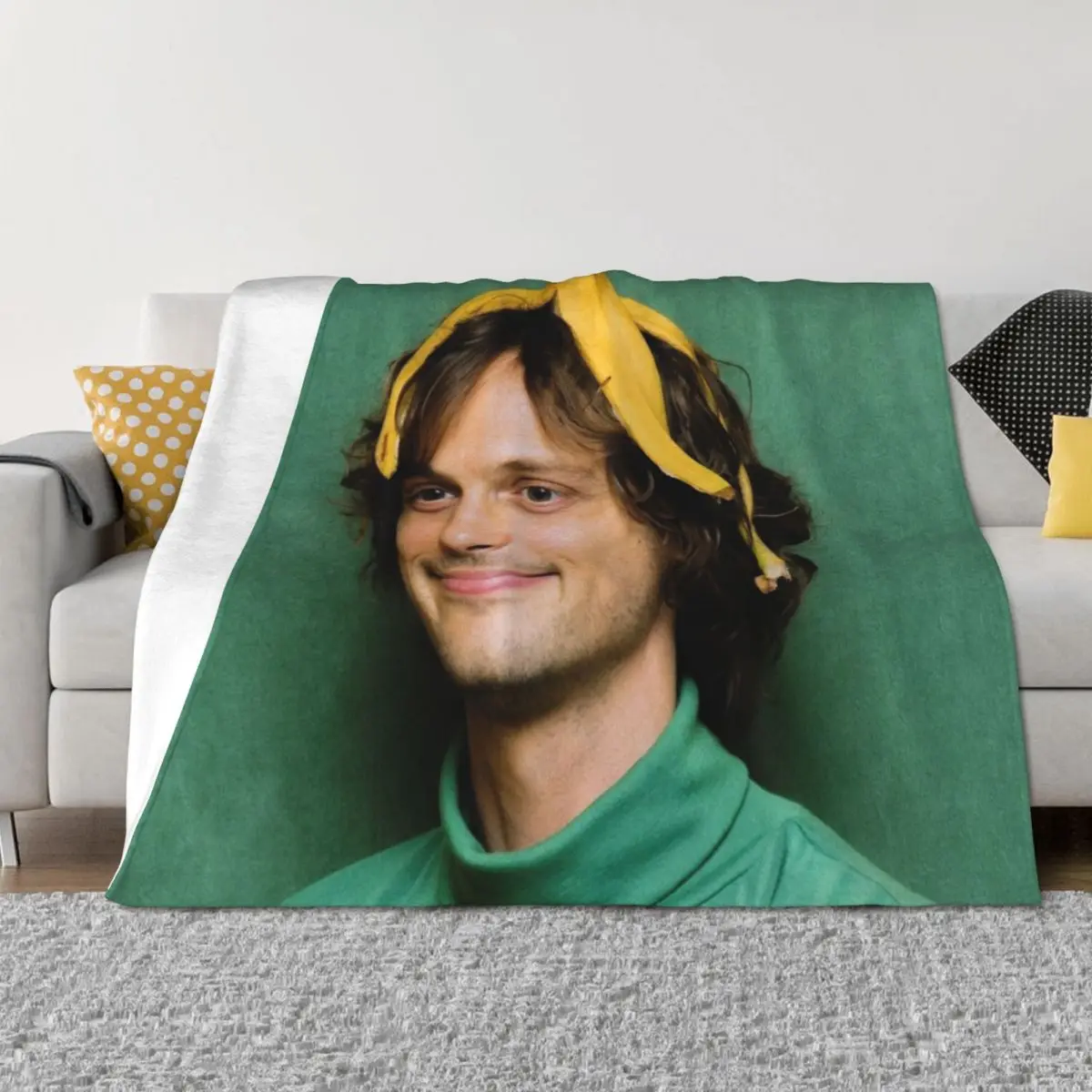 

Mathew Gray Gubler Throw Blanket Bed Fashionable Blankets For Baby funny gift Summer Blankets